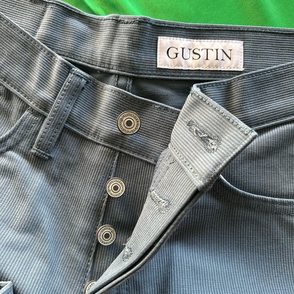 Gustin Corduroy Pants Jeans Men's 30 Button Fly Straight Made in USA #198 Light - Picture 5 of 11
